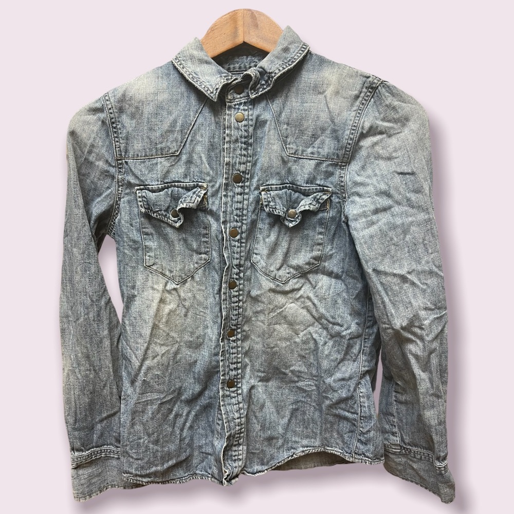Women’s Madewell Button Up Denim Shirt Size S